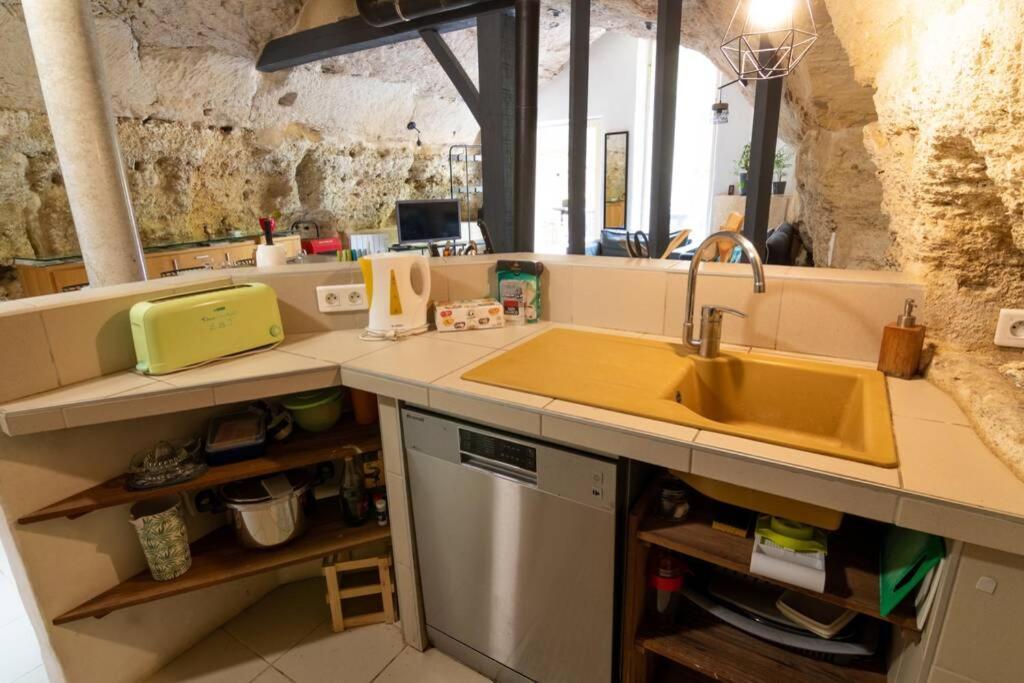 Maison Troglodytique Doue La Fontaine Kültér fotó